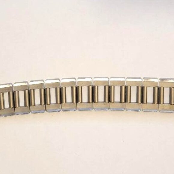 Coro Wide Link Chain Bracelet Silver Tone Signed Vintage - Picture 3 of 5